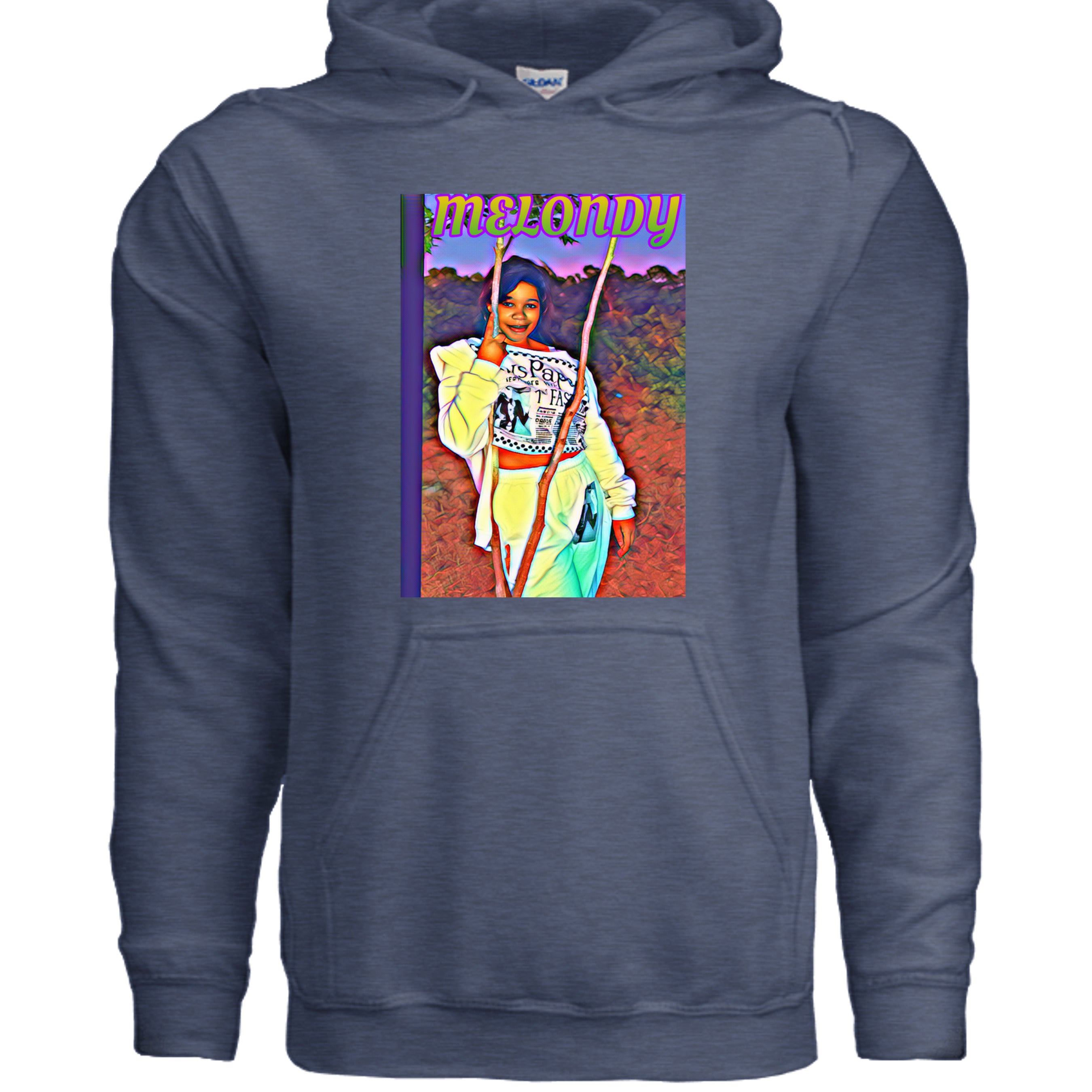 Heather Sport Dark Navy - G185 - FRONT