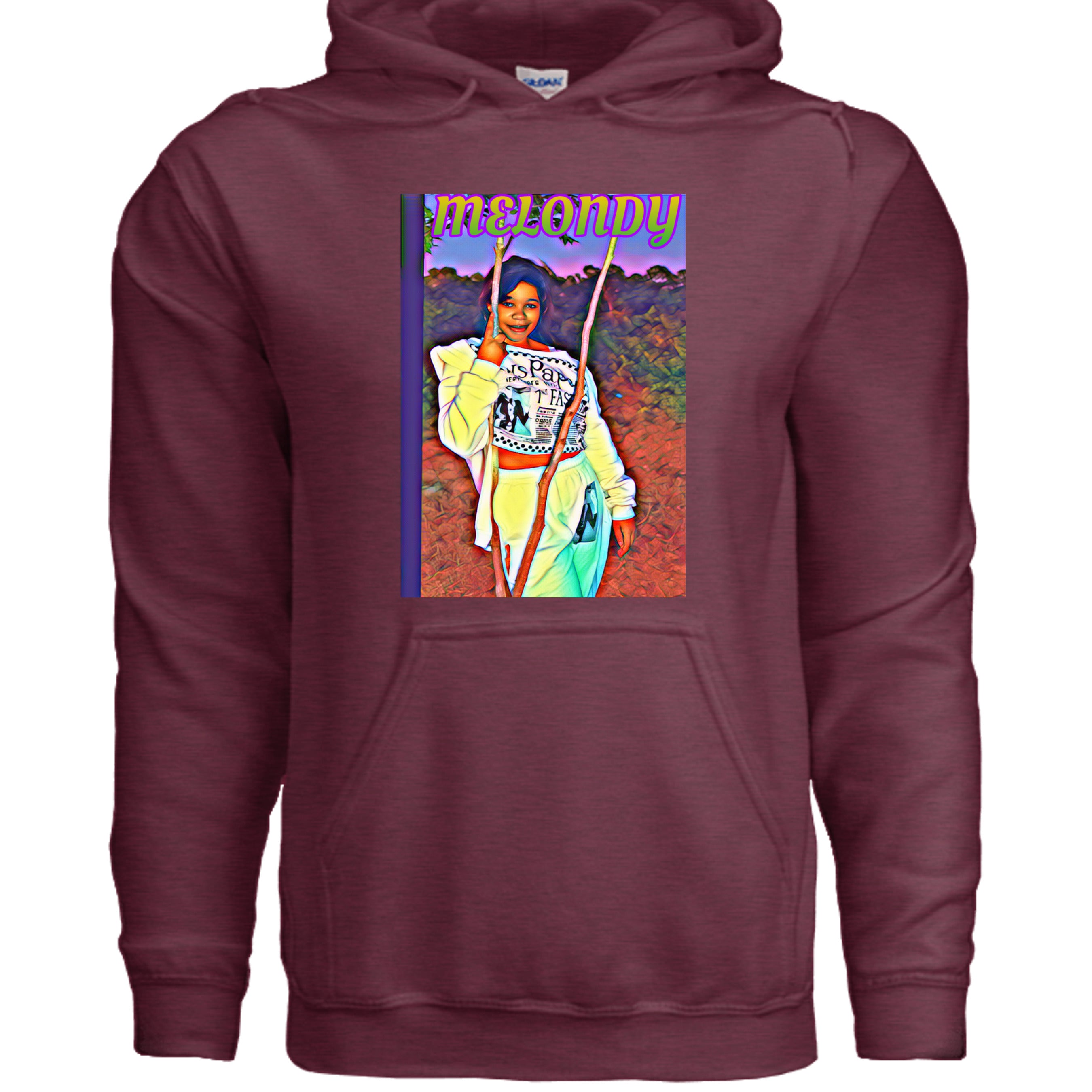 Heather Sport Dark Maroon - G185 - FRONT